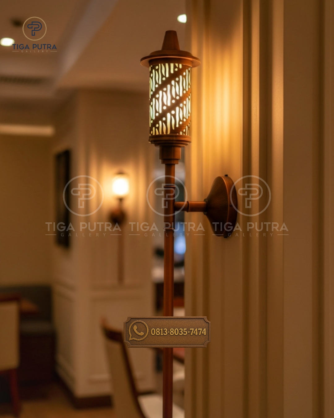 Lampu Dinding Tembaga untuk Resto – Pencahayaan Mewah Bernuansa Hangat
