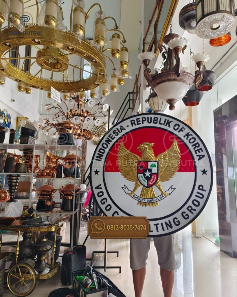 pengrajin tembaga pembuat logo custom