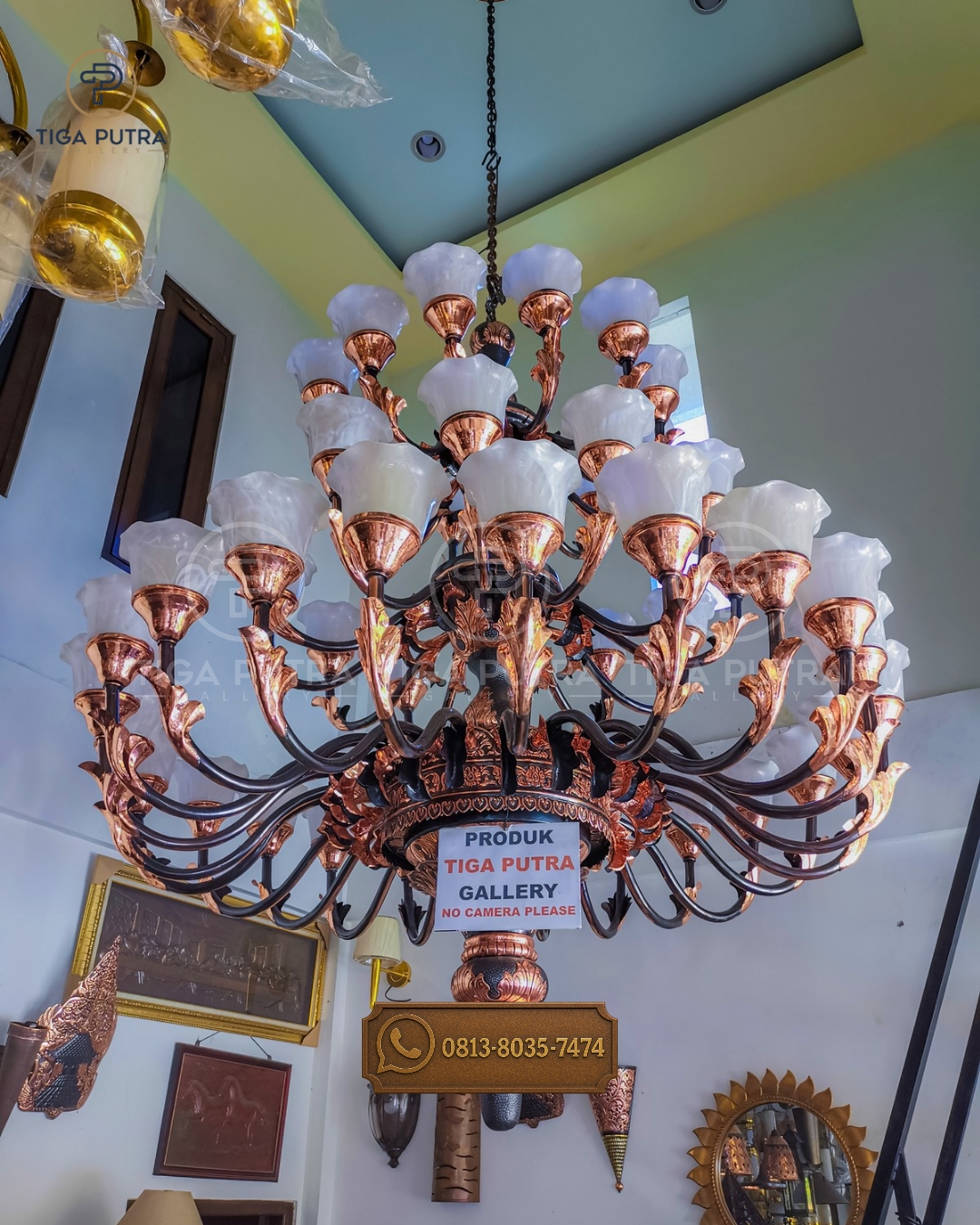 Jual Lampu Gantung Joglo Model Robyong Mewah