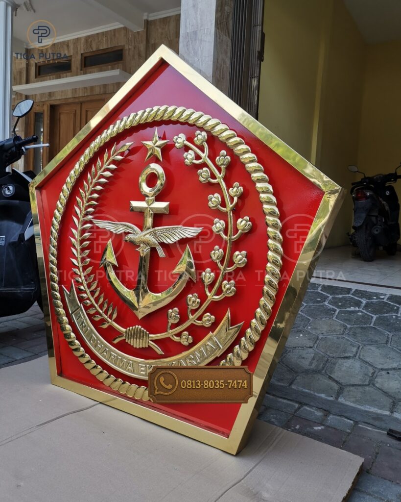 Custom Logo TNI dari Kuningan Tembaga