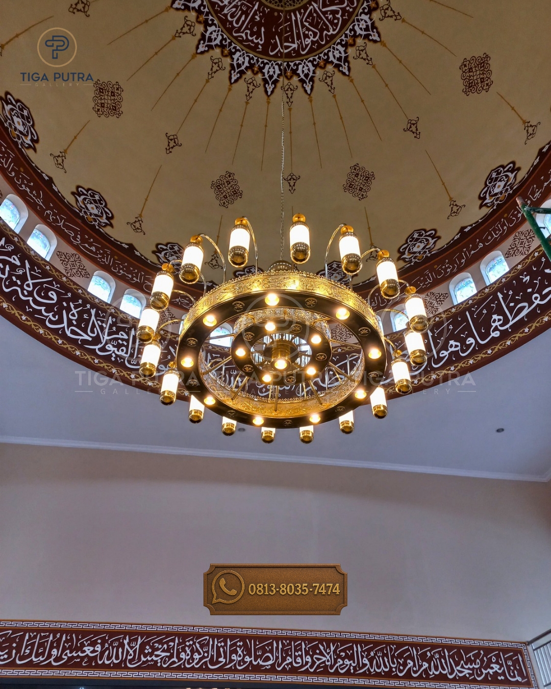 Lampu Hias Masjid Model Nabawi 2 Meter Murah dari Kuningan