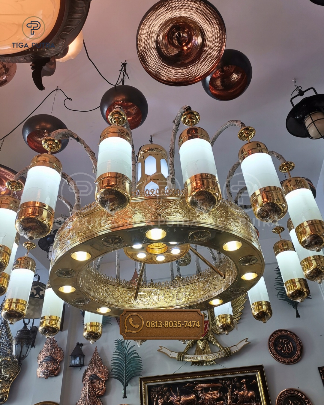 Lampu Gantung Masjid Ukuran 2 Meter Mewah
