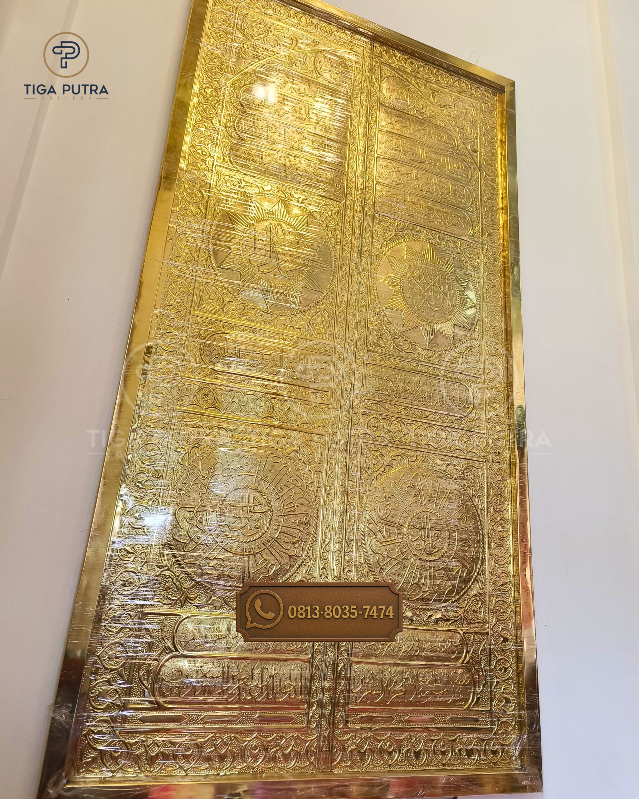 Pengrajin Pintu Kabah Kuningan Mewah untuk Interior Masjid
